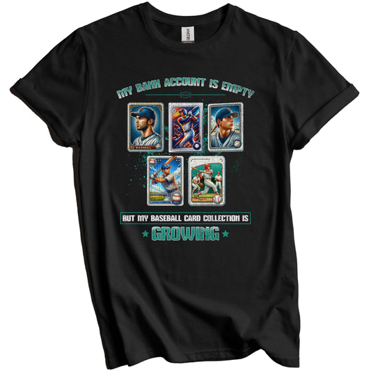 Funny Baseball Card Collector Sports Trading Card Collection T-Shirt
