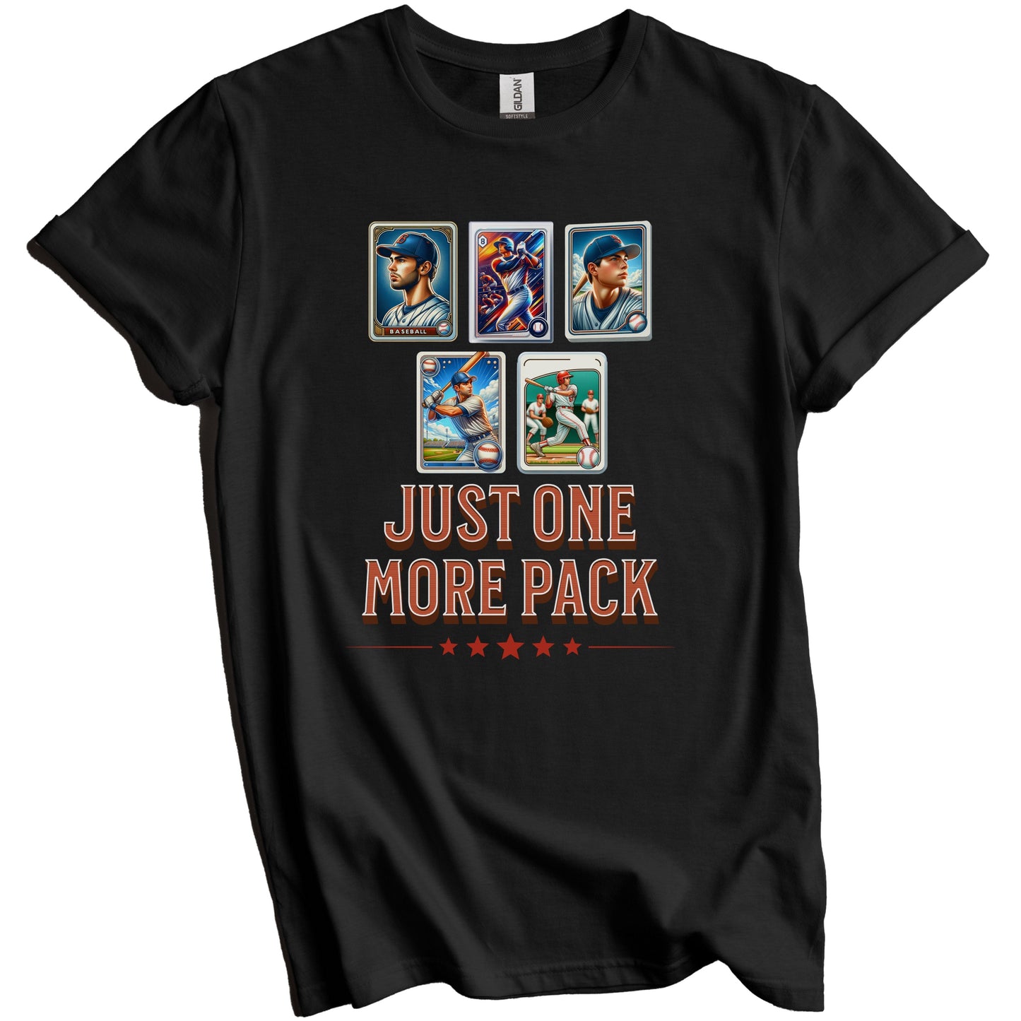 Just One More Pack Funny Baseball Card Collector T-Shirt