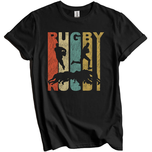 Retro Rugby Distressed Vintage Sports T-Shirt