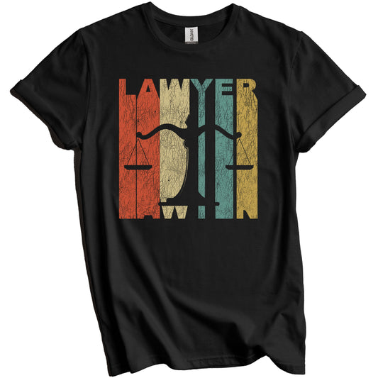 Retro Lawyer Distressed Vintage Attorney T-Shirt