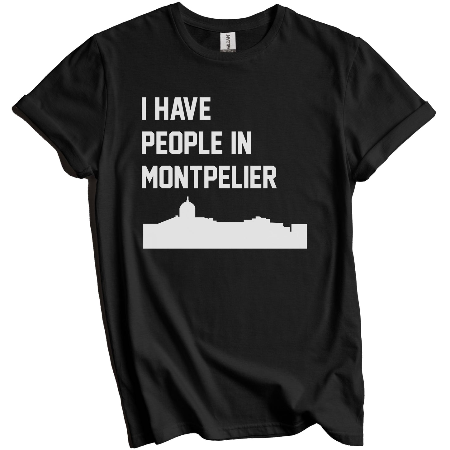 I Have People In Montpelier Vermont Skyline T-Shirt