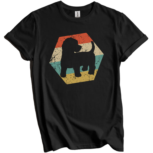 Cockapoo Dog Breed Retro Distressed Hexagon T-Shirt