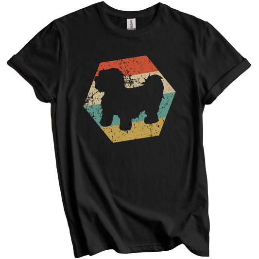 Shih Tzu Dog Breed Retro Distressed Hexagon T-Shirt