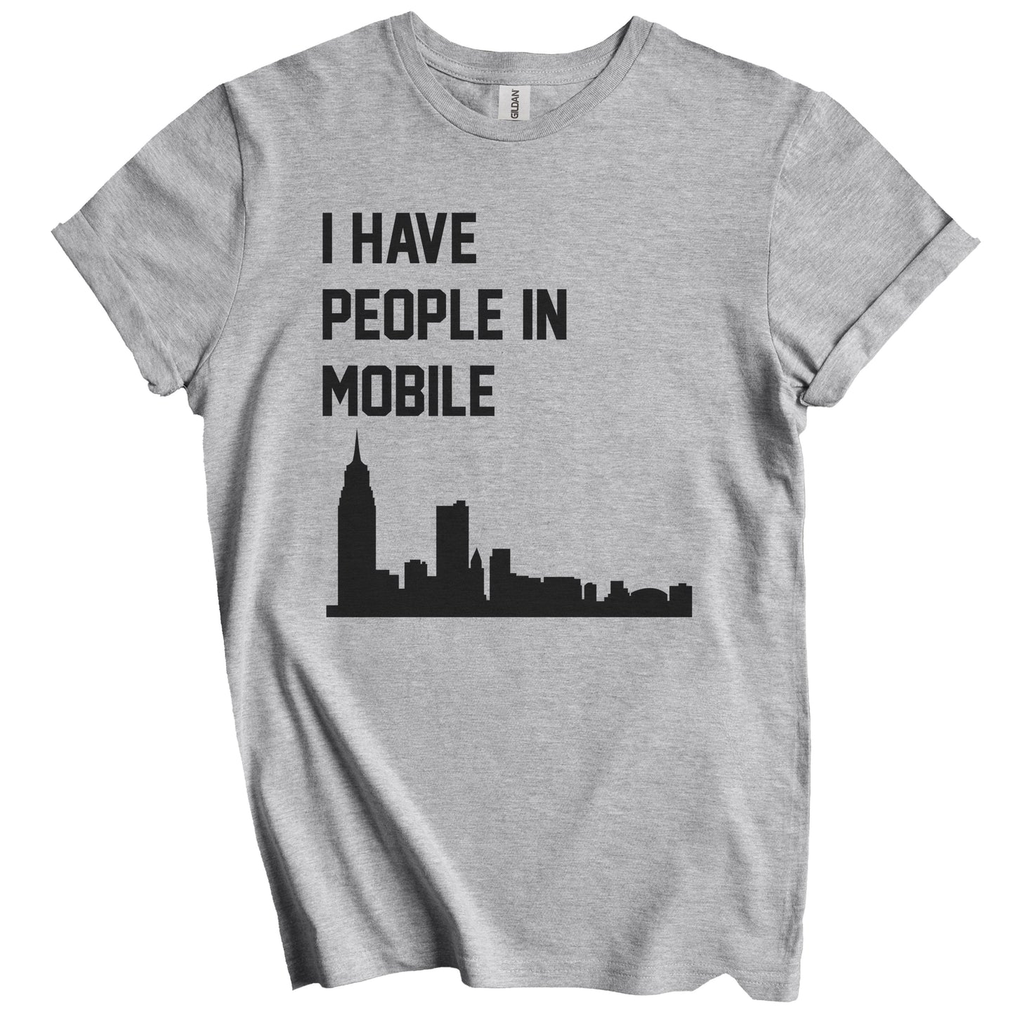 I Have People In Mobile Alabama Skyline T-Shirt