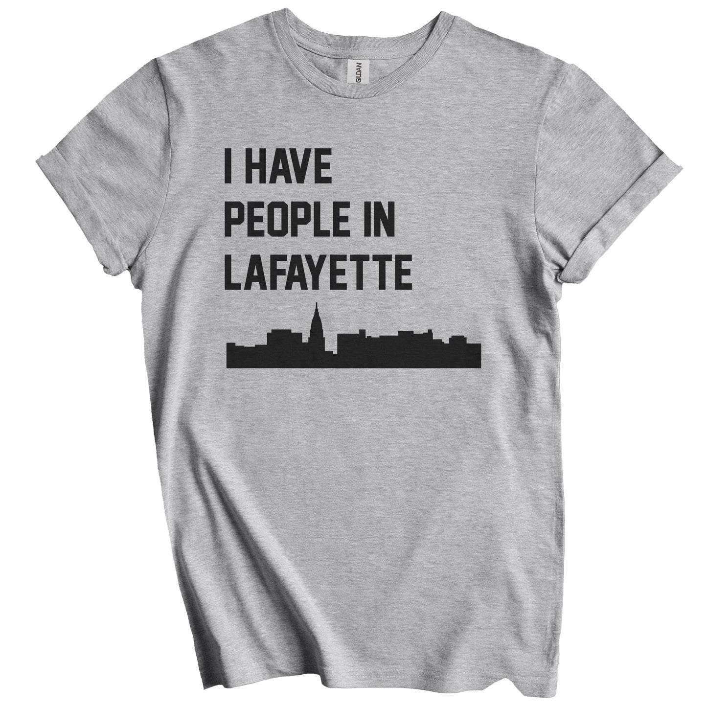 I Have People In Lafayette Indiana Skyline T-Shirt