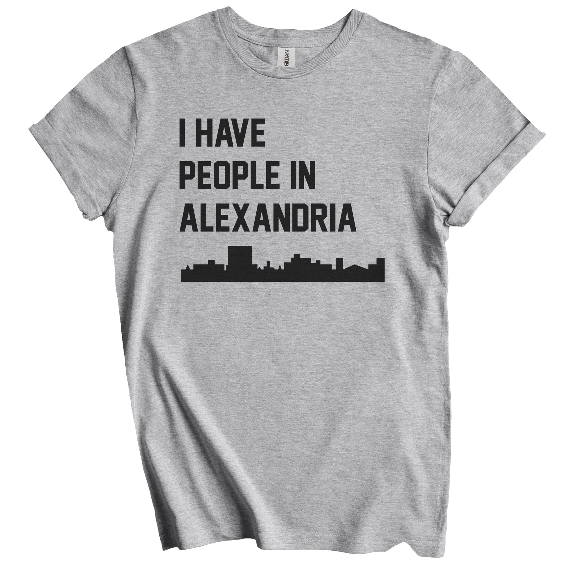 I Have People In Alexandria Louisiana Skyline T-Shirt