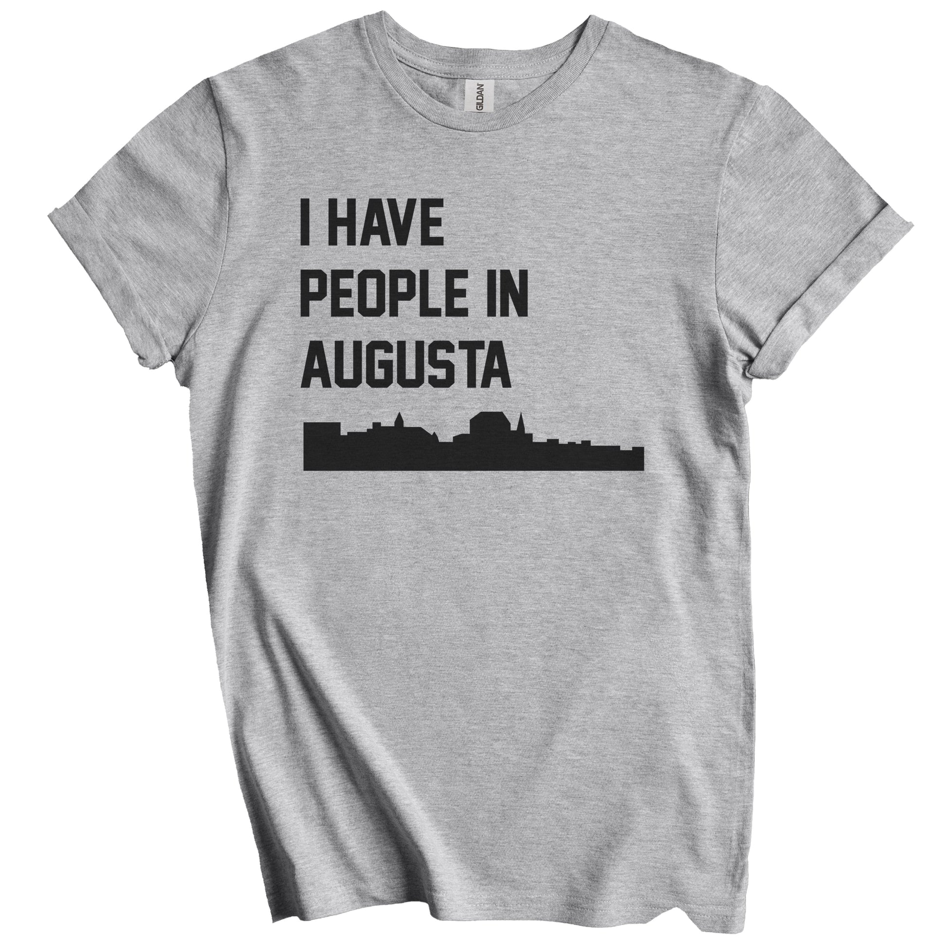 I Have People In Augusta Maine Skyline T-Shirt
