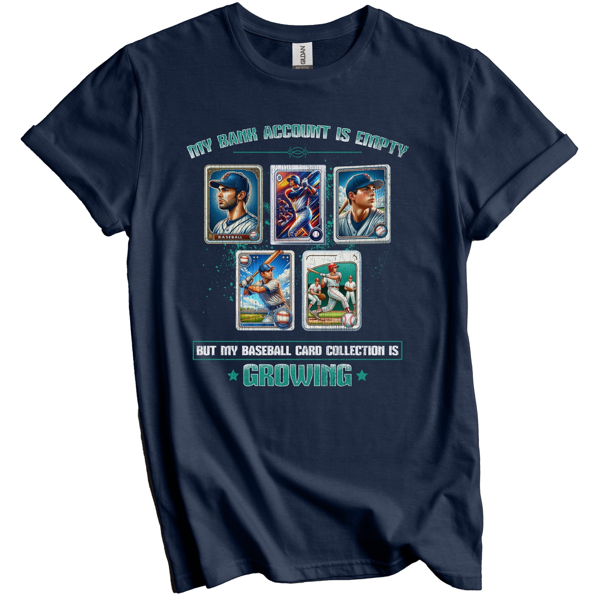 Funny Baseball Card Collector Sports Trading Card Collection T-Shirt