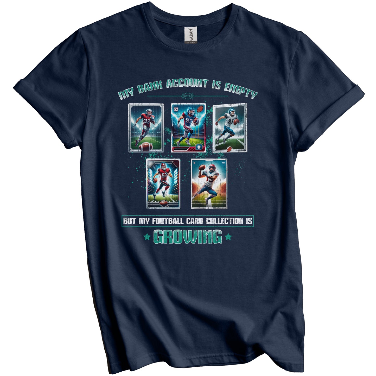 Funny Football Card Collector Sports Trading Card Collection T-Shirt