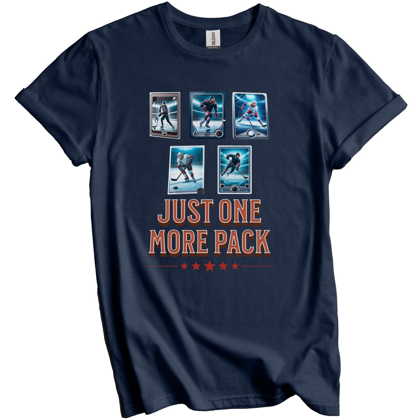 Just One More Pack Funny Hockey Card Collector T-Shirt