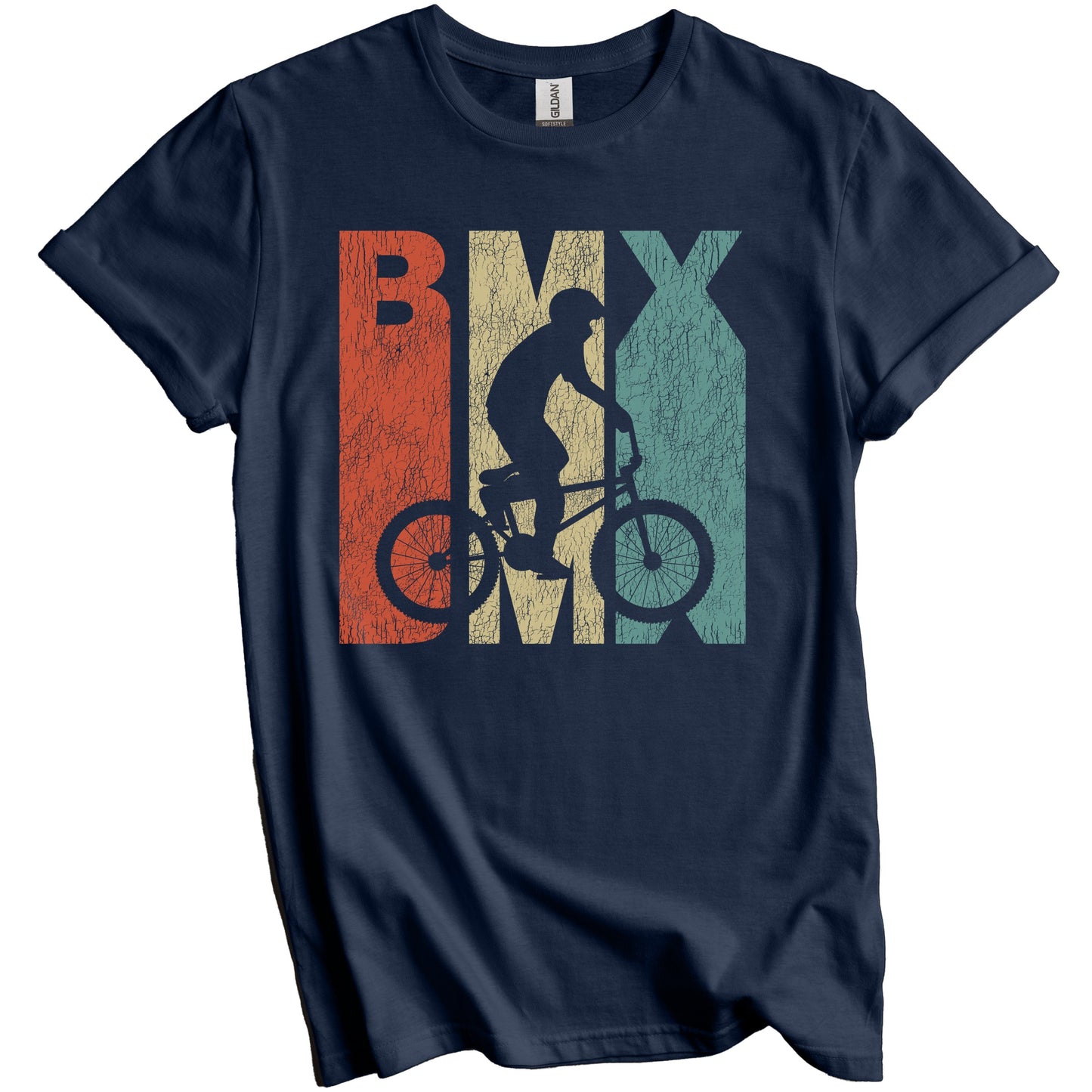 Retro BMX Distressed Vintage Bike T-Shirt