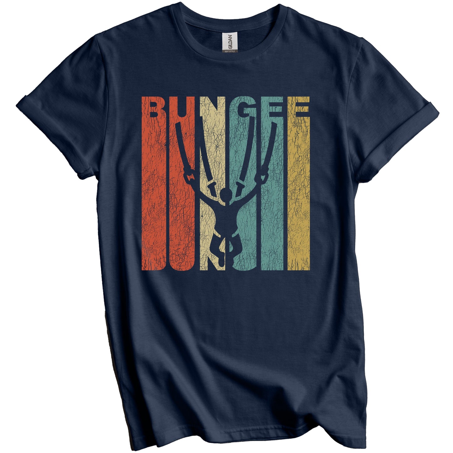 Retro Bungee Distressed Vintage Bungee Jumper T-Shirt