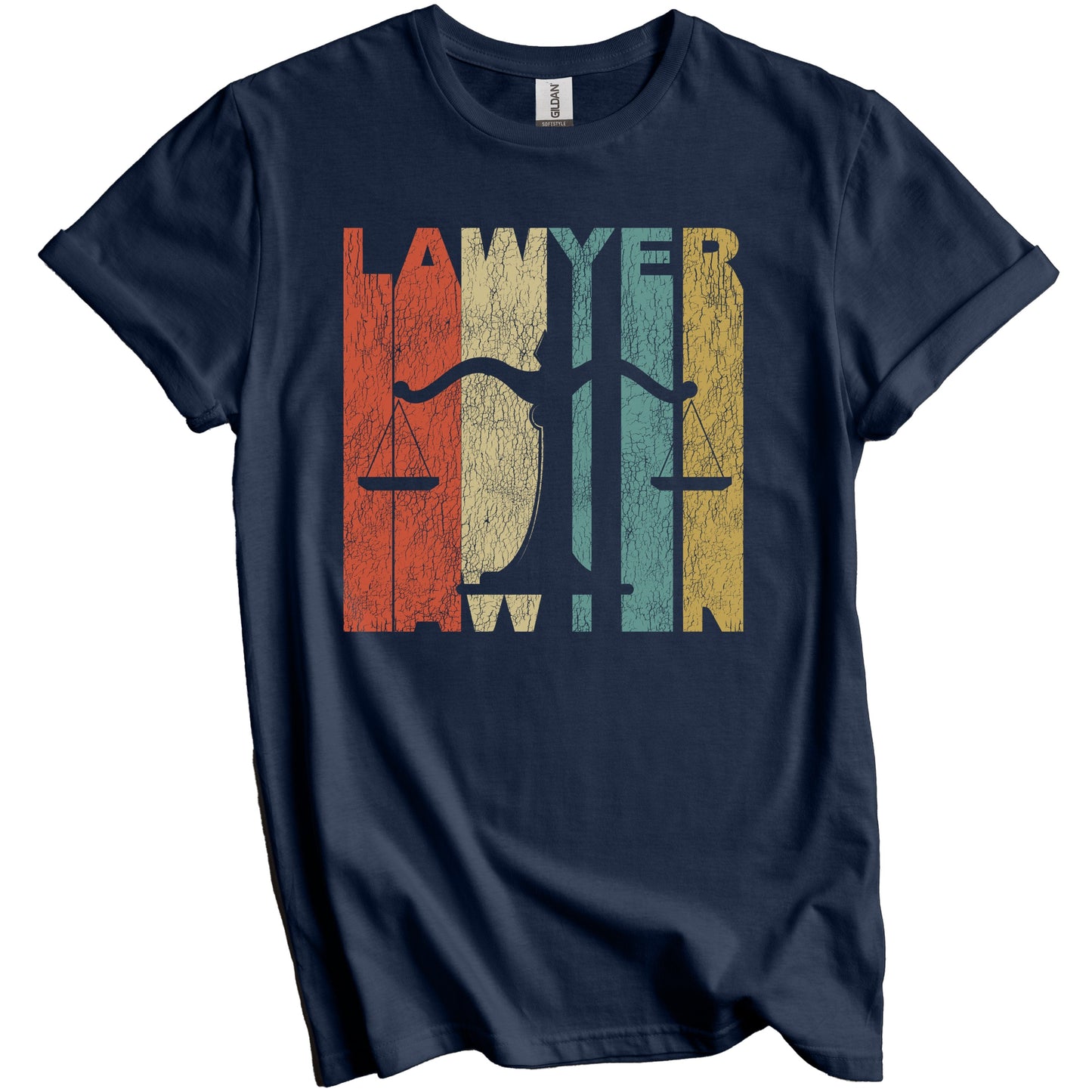 Retro Lawyer Distressed Vintage Attorney T-Shirt