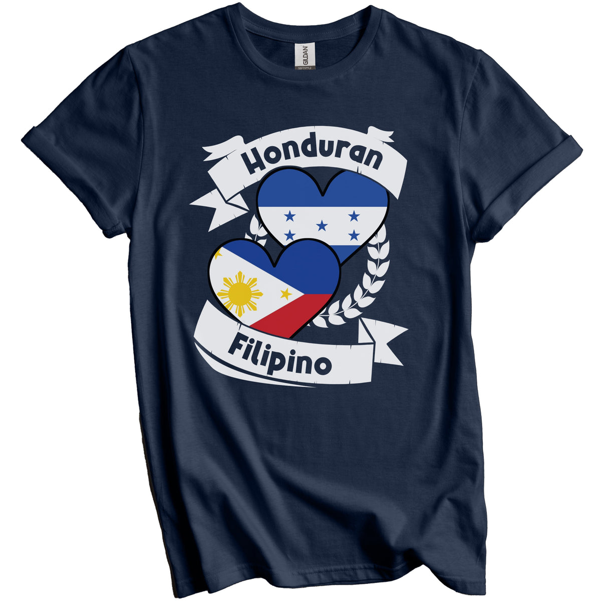 Honduran Filipino Heart Flags Honduras Philippines T-Shirt