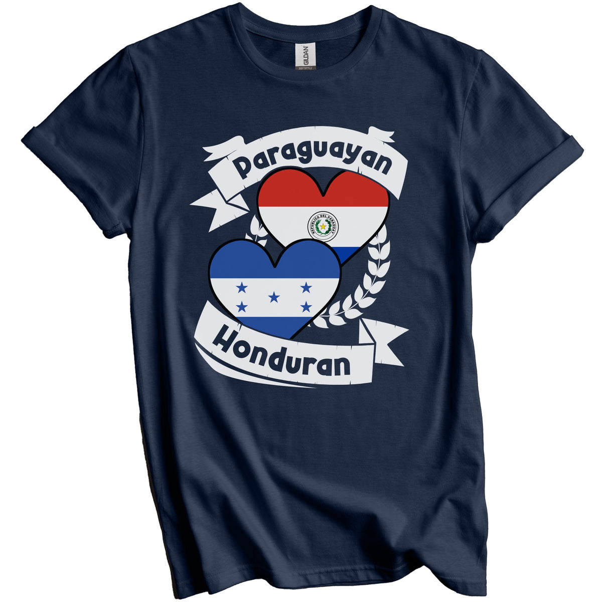 Paraguayan Honduran Heart Flags Paraguay Honduras T-Shirt