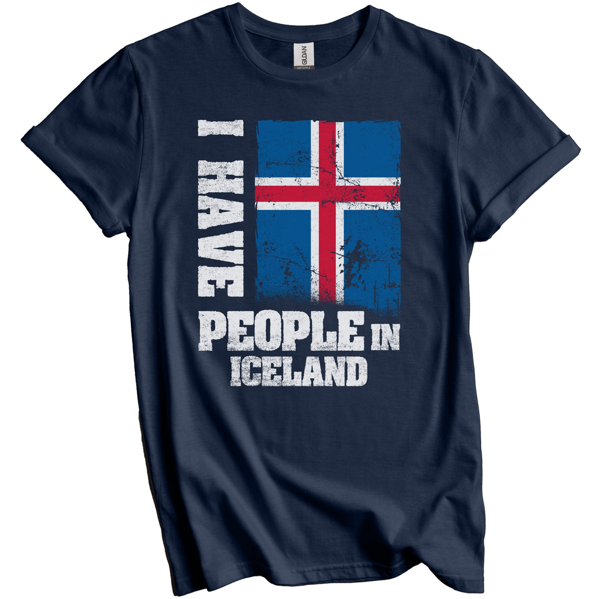 I Have People In Iceland Icelandic Flag T-Shirt