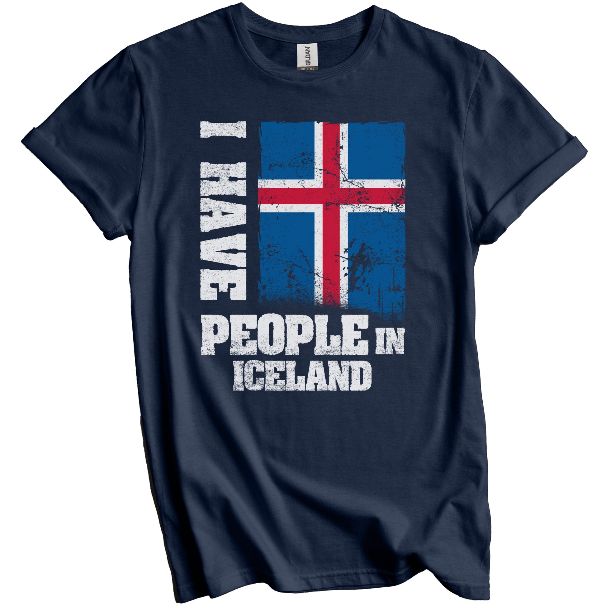 I Have People In Iceland Icelandic Flag T-Shirt