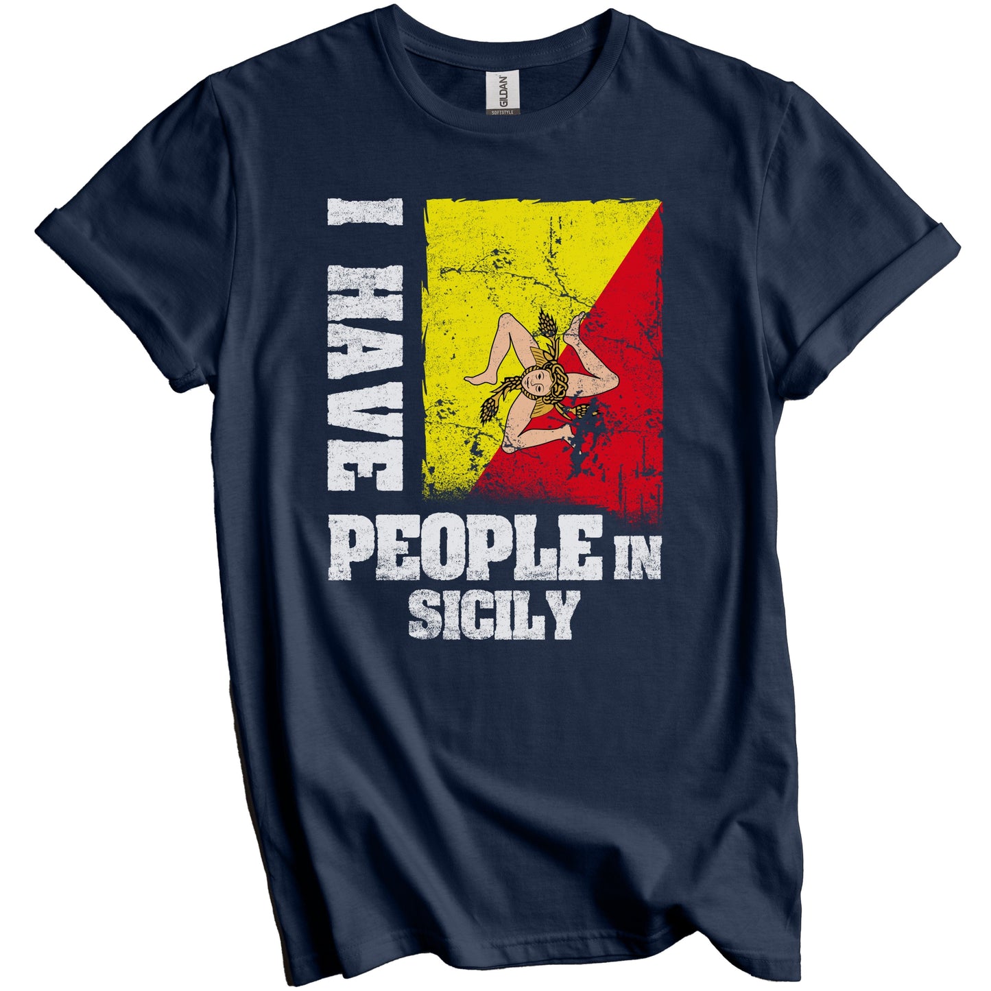 I Have People In Sicily Sicilian Flag T-Shirt