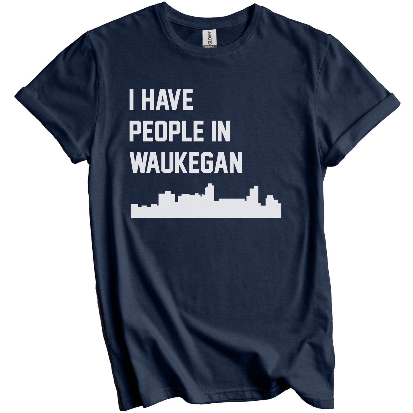 I Have People In Waukegan Illinois Skyline T-Shirt