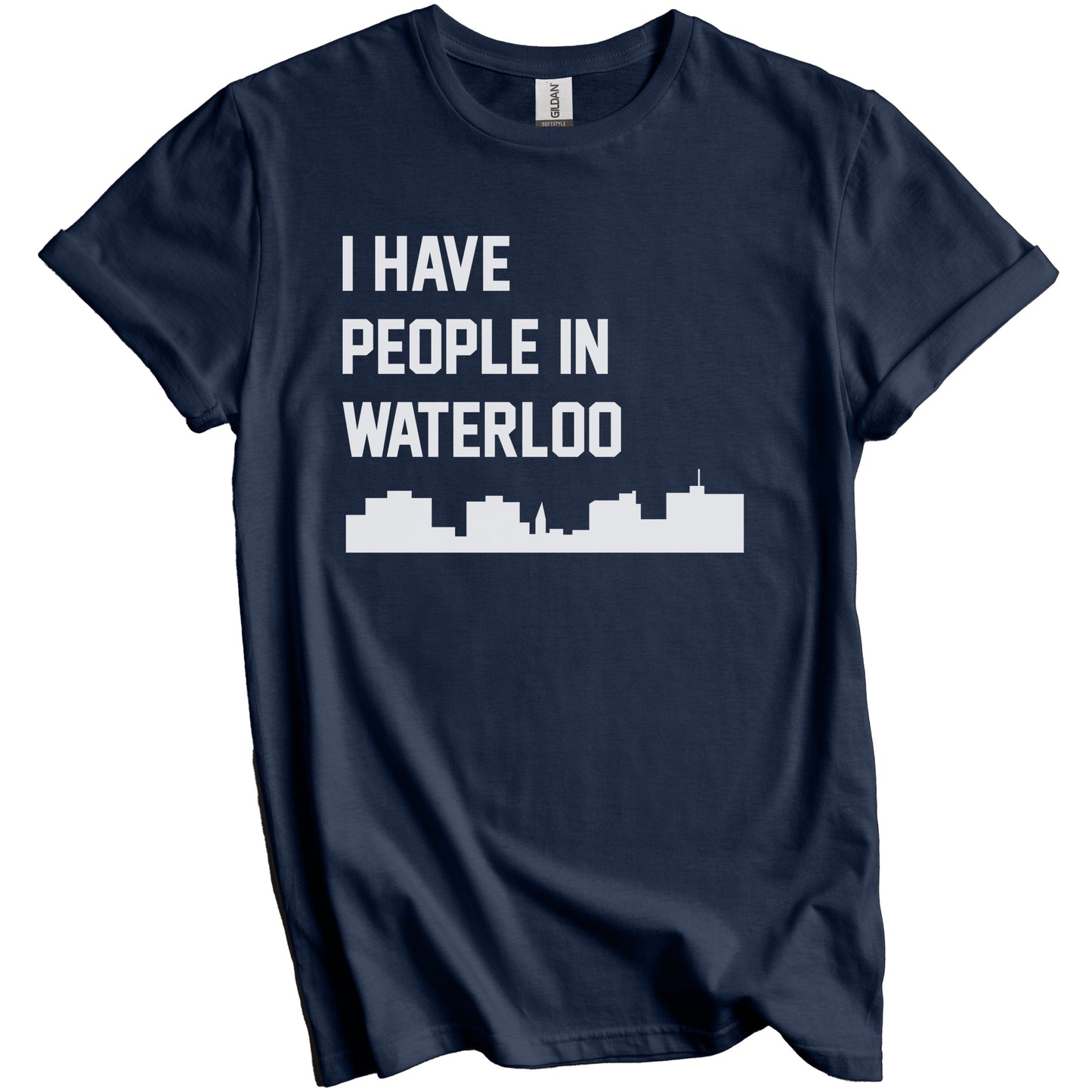I Have People In Waterloo Iowa Skyline T-Shirt
