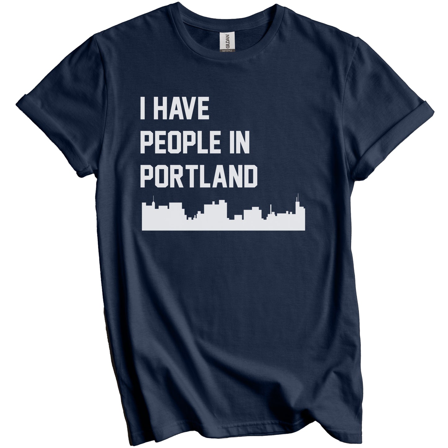 I Have People In Portland Maine Skyline T-Shirt