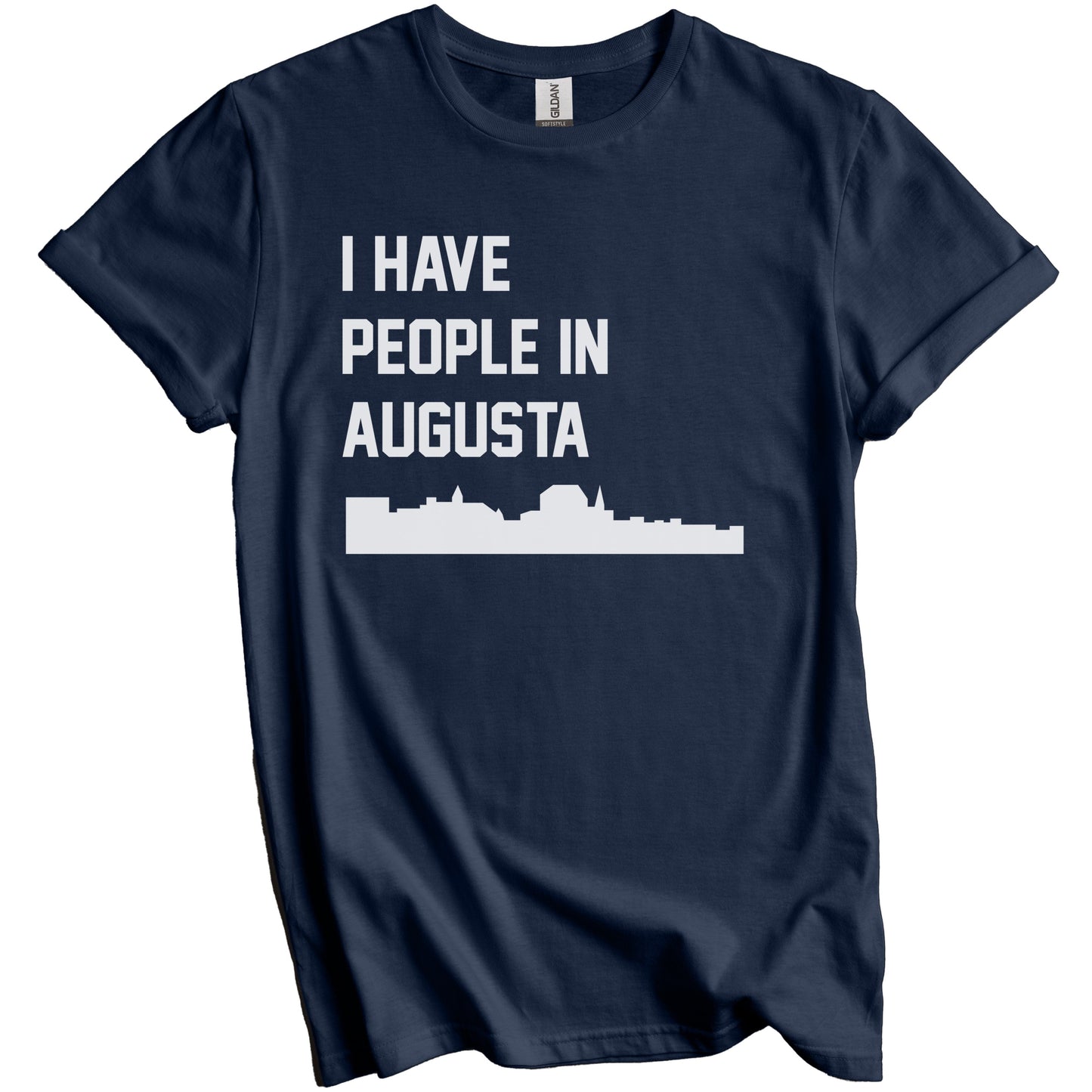 I Have People In Augusta Maine Skyline T-Shirt