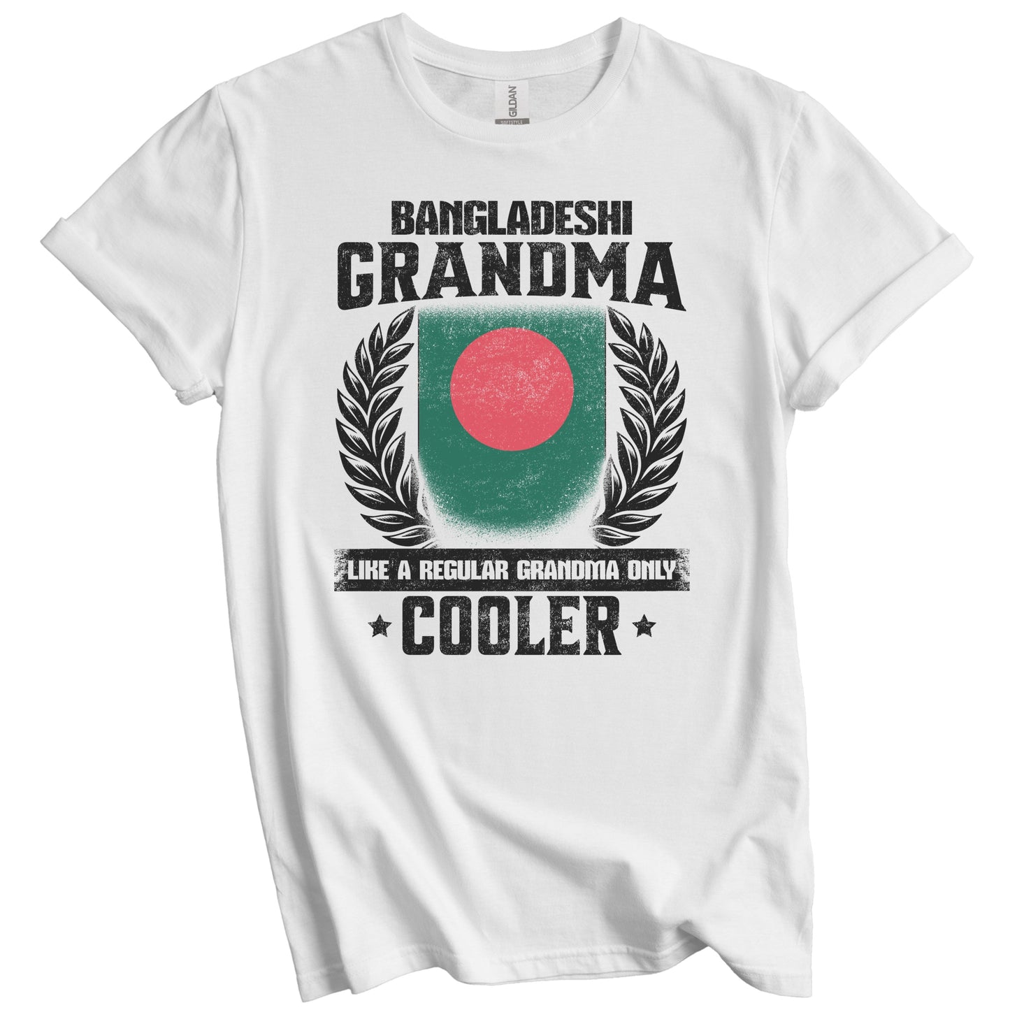 Bangladeshi Grandma Funny Bangladesh Flag Grandmother Grandparents Day T-Shirt - Bangladeshi Grandma Like A Regular Grandma Only Cooler