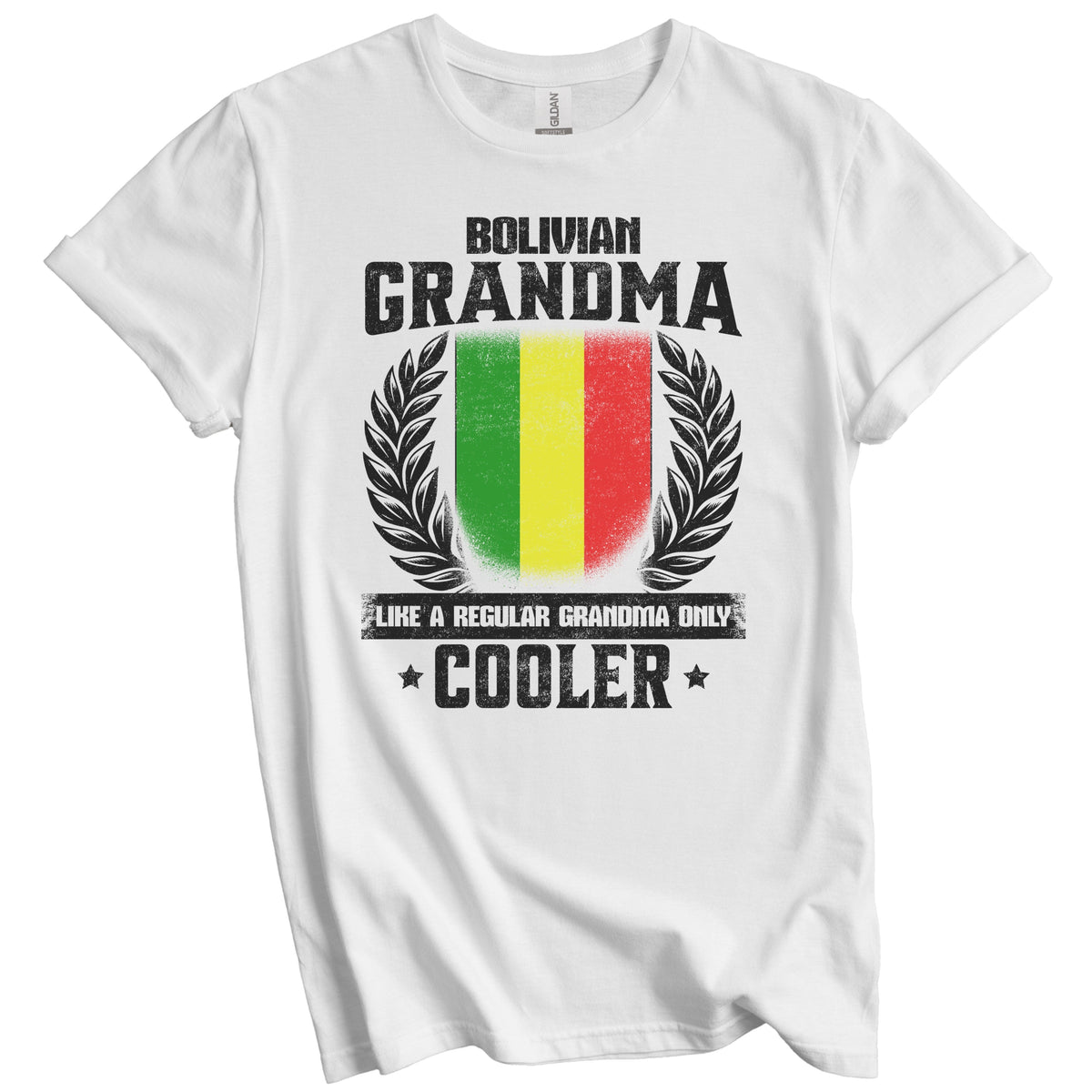 Bolivian Grandma Funny Bolivia Flag Grandmother Grandparents Day T-Shirt - Bolivian Grandma Like A Regular Grandma Only Cooler