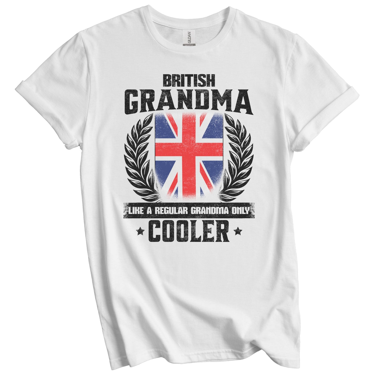 British Grandma Funny UK Flag Grandmother Grandparents Day T-Shirt - British Grandma Like A Regular Grandma Only Cooler