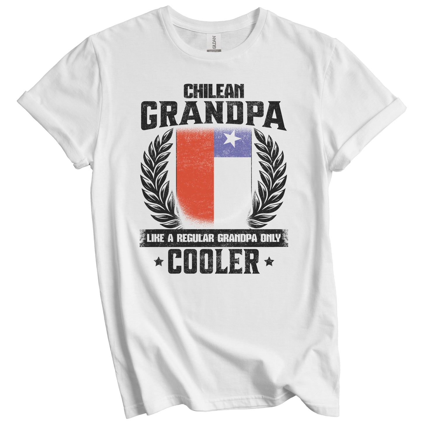 Chilean Grandpa Funny Chile Flag Grandfather Grandparents Day T-Shirt - Chilean Grandpa Like A Regular Grandpa Only Cooler
