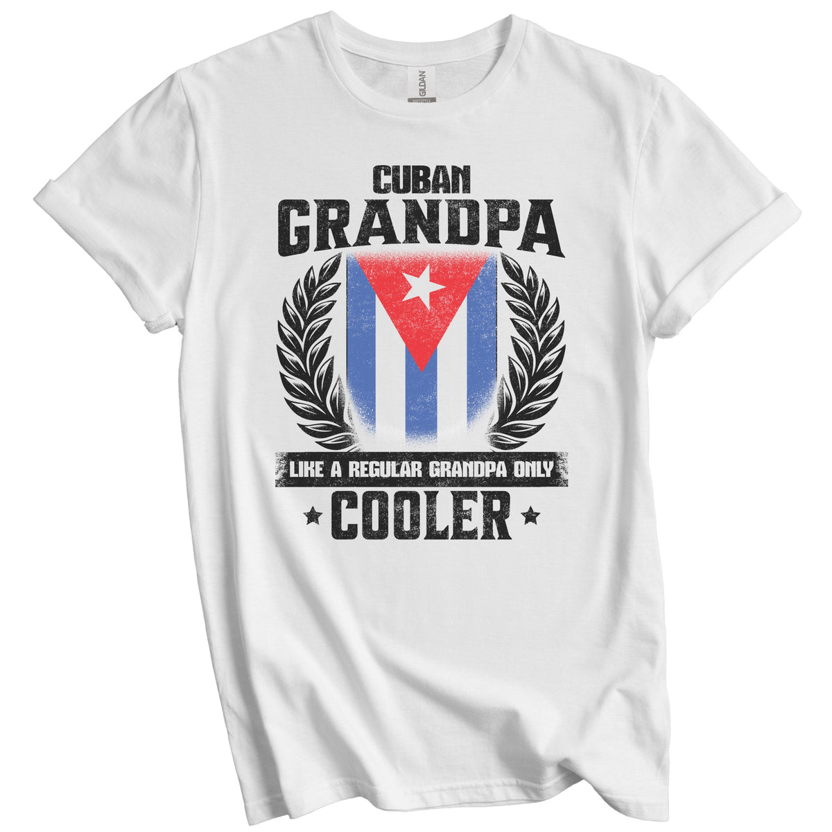 Cuban Grandpa Funny Cuba Flag Grandfather Grandparents Day T-Shirt - Cuban Grandpa Like A Regular Grandpa Only Cooler