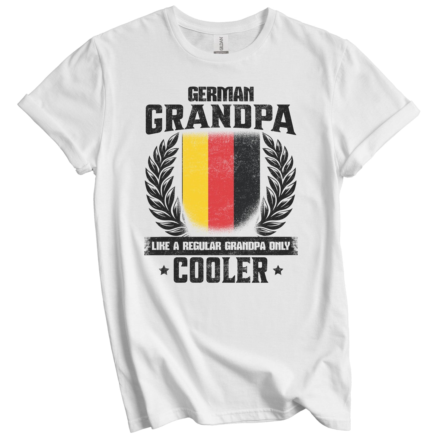 German Grandpa Funny Germany Flag Grandfather Grandparents Day T-Shirt - German Grandpa Like A Regular Grandpa Only Cooler