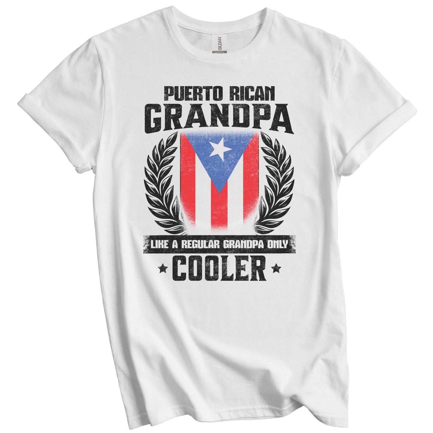 Puerto Rican Grandpa Funny Puerto Rico Flag Grandfather Grandparents Day T-Shirt - Puerto Rican Grandpa Like A Regular Grandpa Only Cooler