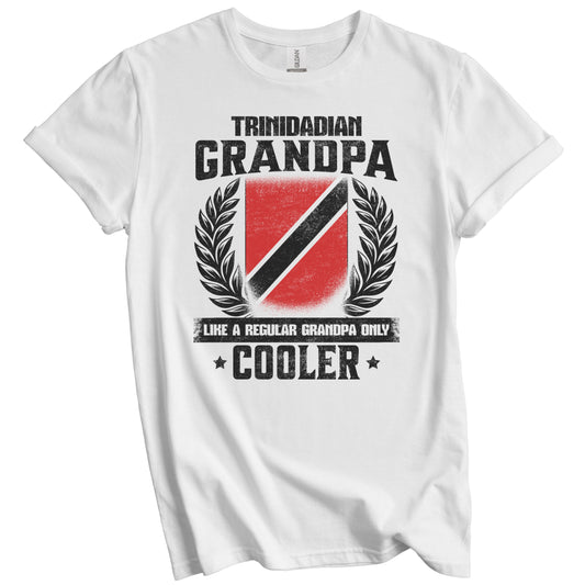 Trinidadian Grandpa Funny Trinidad and Tobago Flag Grandfather Grandparents Day T-Shirt - Trinidadian Grandpa Like A Regular Grandpa Only Cooler
