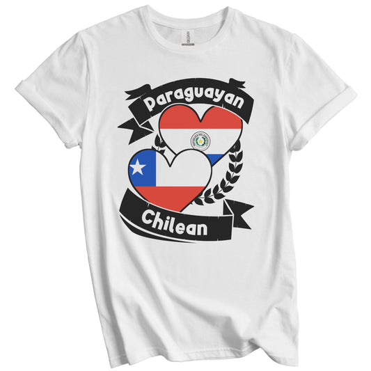 Paraguayan Chilean Heart Flags Paraguay Chile T-Shirt