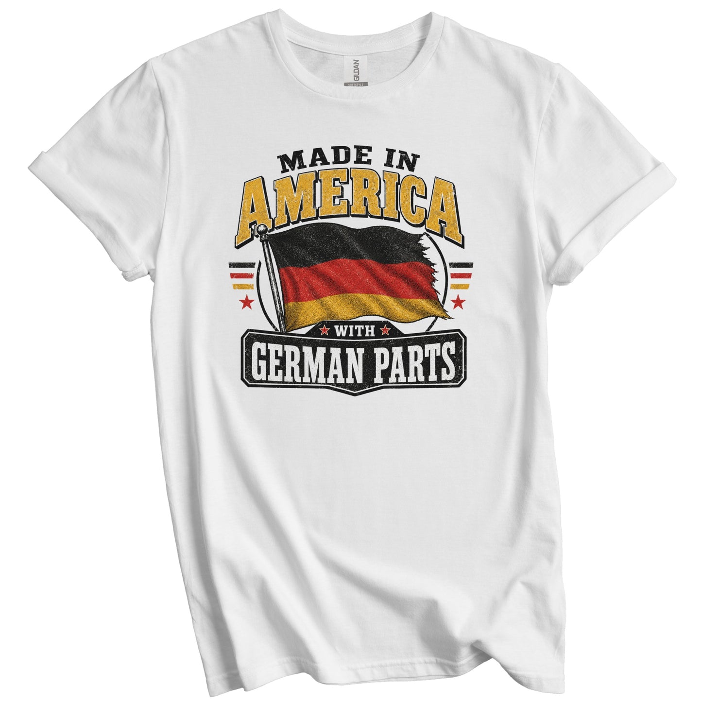 Made In America With German Parts Germany Flag T-Shirt