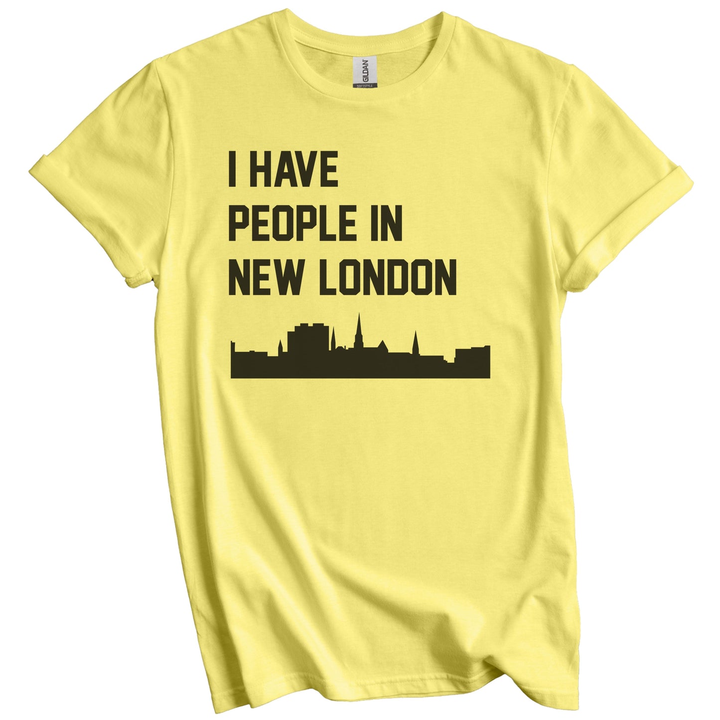 I Have People In New London Connecticut Skyline T-Shirt