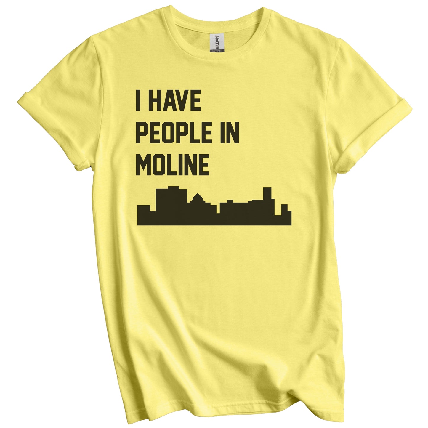I Have People In Moline Illinois Skyline T-Shirt