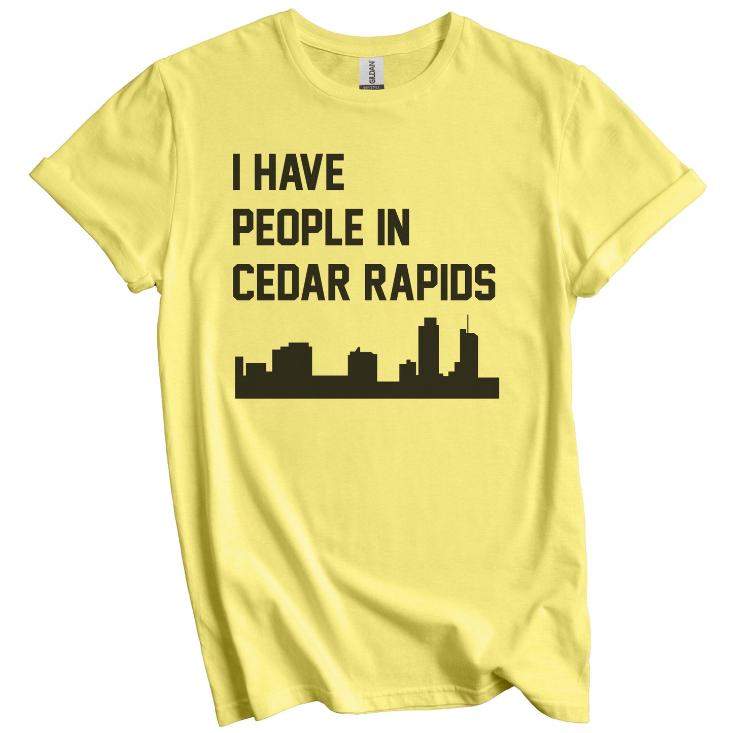 I Have People In Cedar Rapids Iowa Skyline T-Shirt