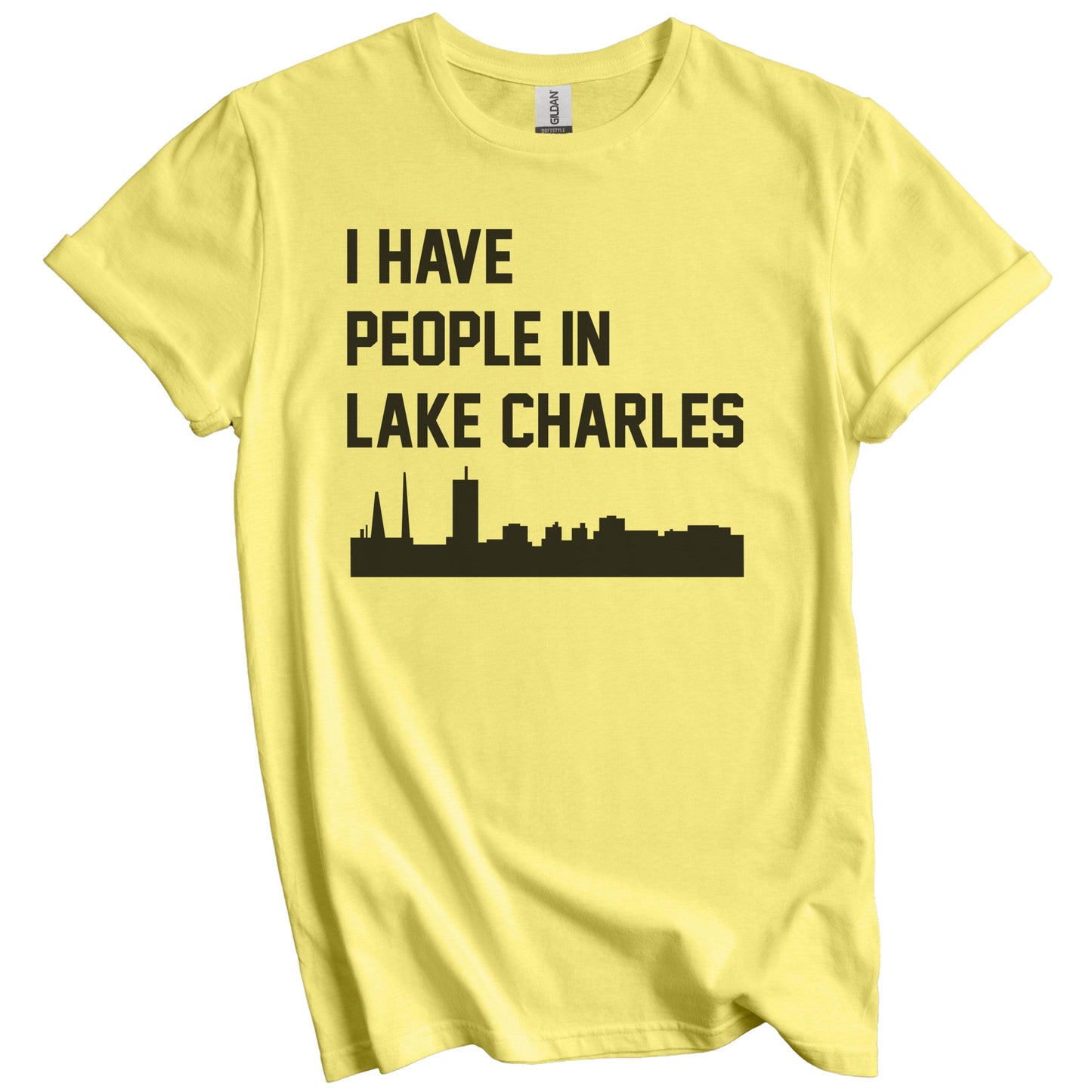 I Have People In Lake Charles Louisiana Skyline T-Shirt