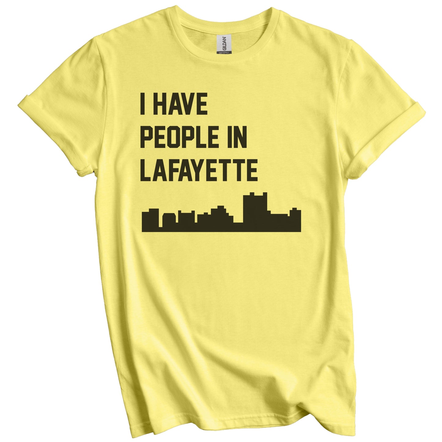 I Have People In Lafayette Louisiana Skyline T-Shirt