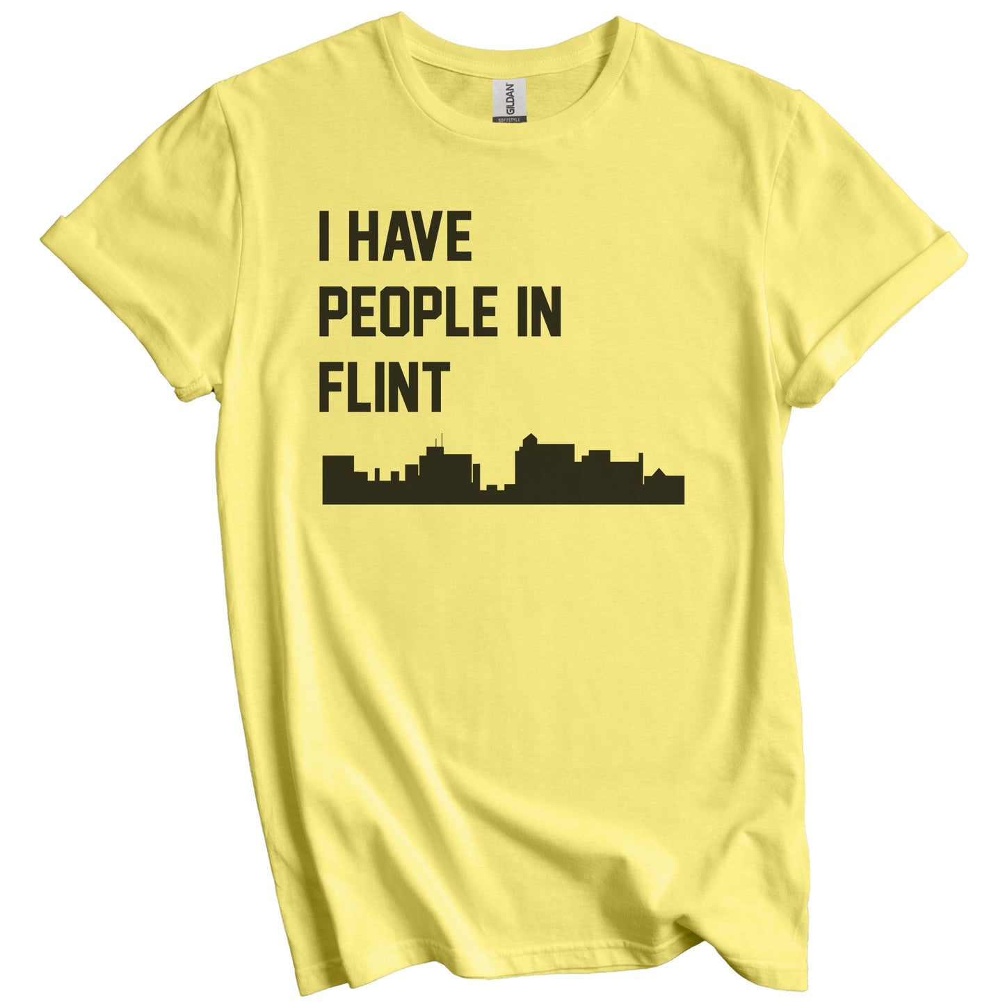 I Have People In Flint Michigan Skyline T-Shirt