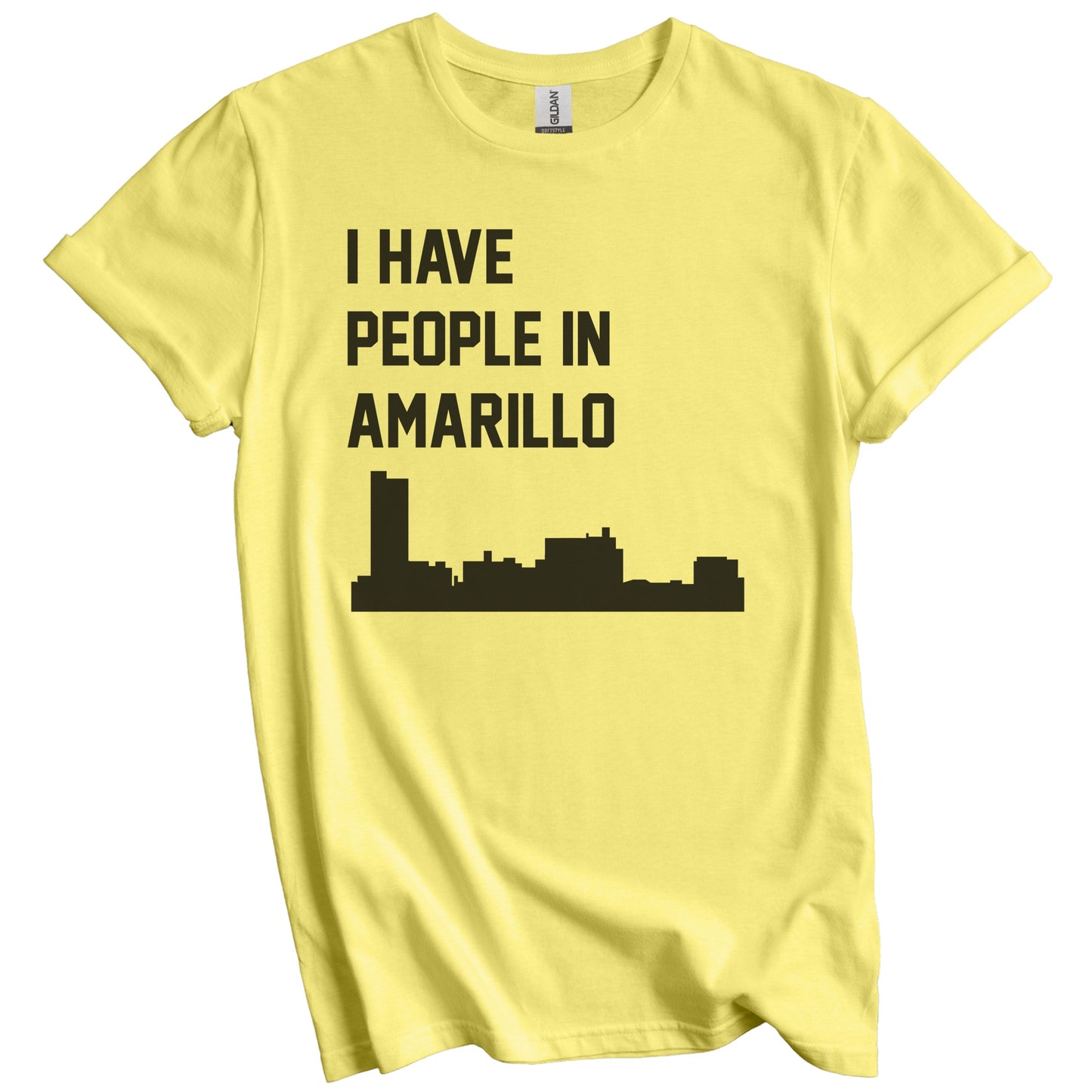 I Have People In Amarillo Texas Skyline T-Shirt