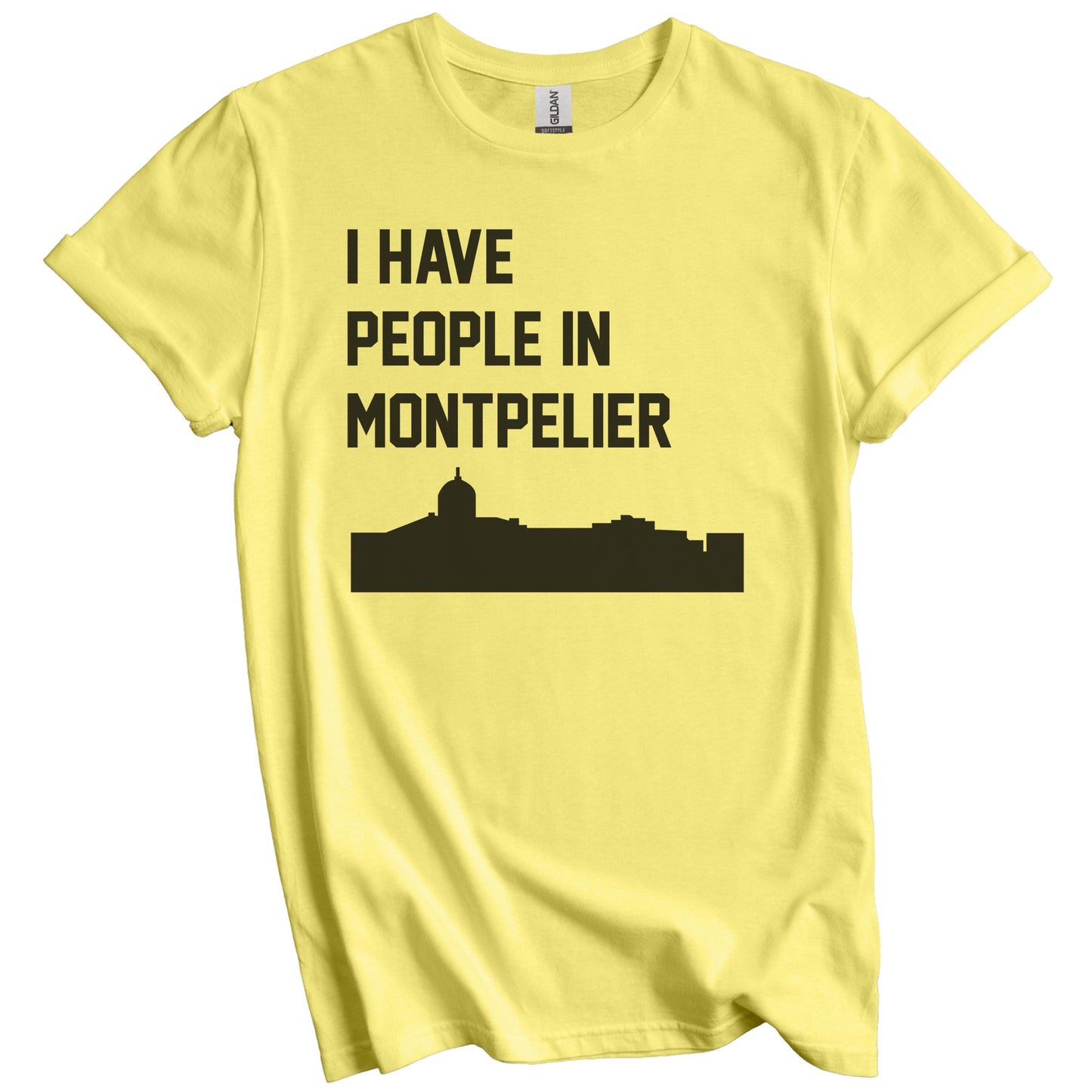 I Have People In Montpelier Vermont Skyline T-Shirt