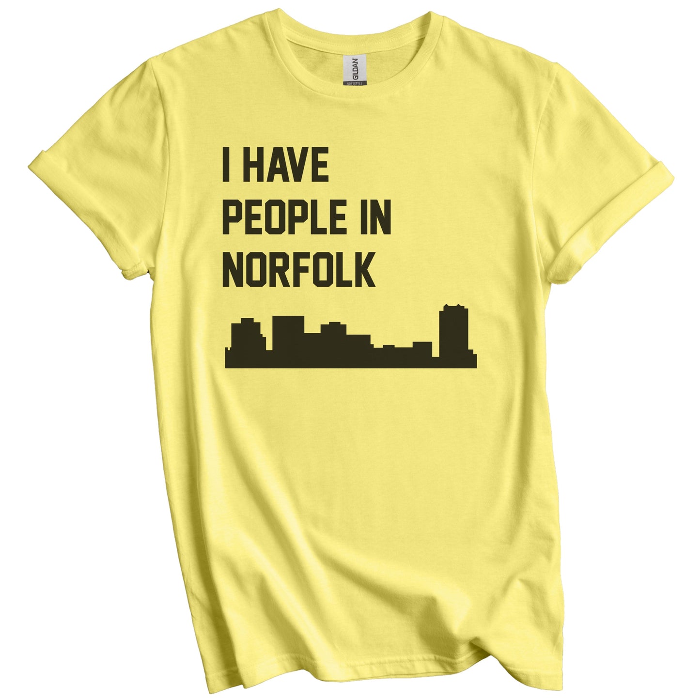 I Have People In Norfolk Virginia Skyline T-Shirt