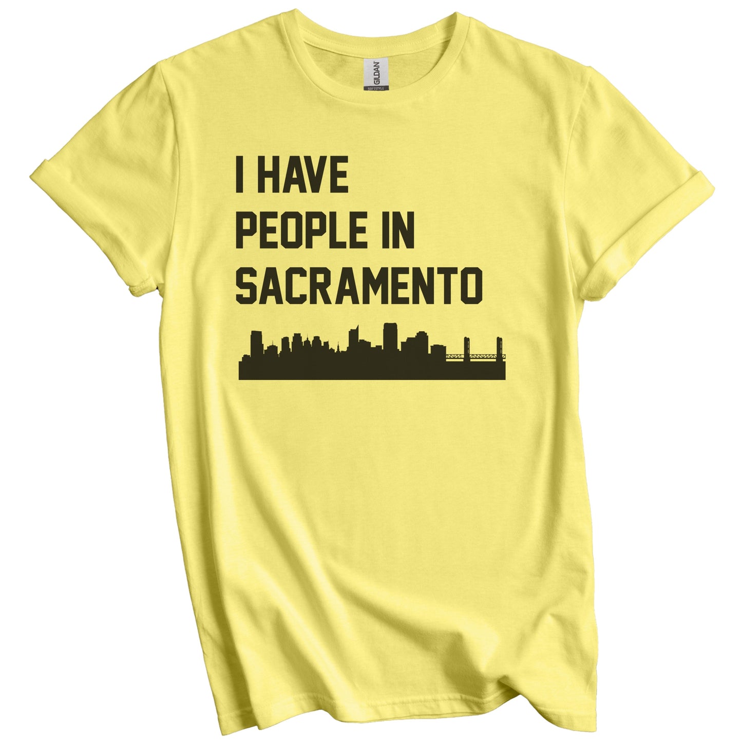 I Have People In Sacramento California Skyline T-Shirt