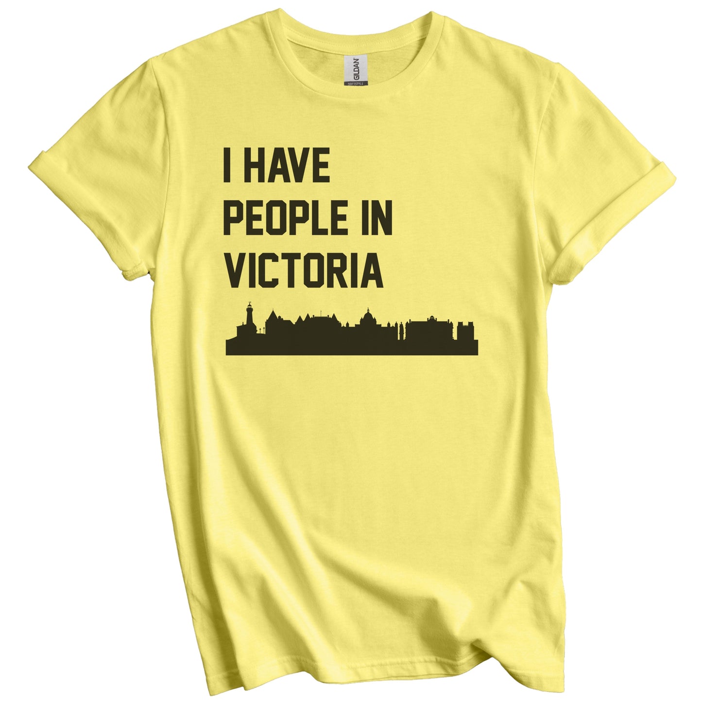 I Have People In Victoria British Columbia Canada Skyline T-Shirt