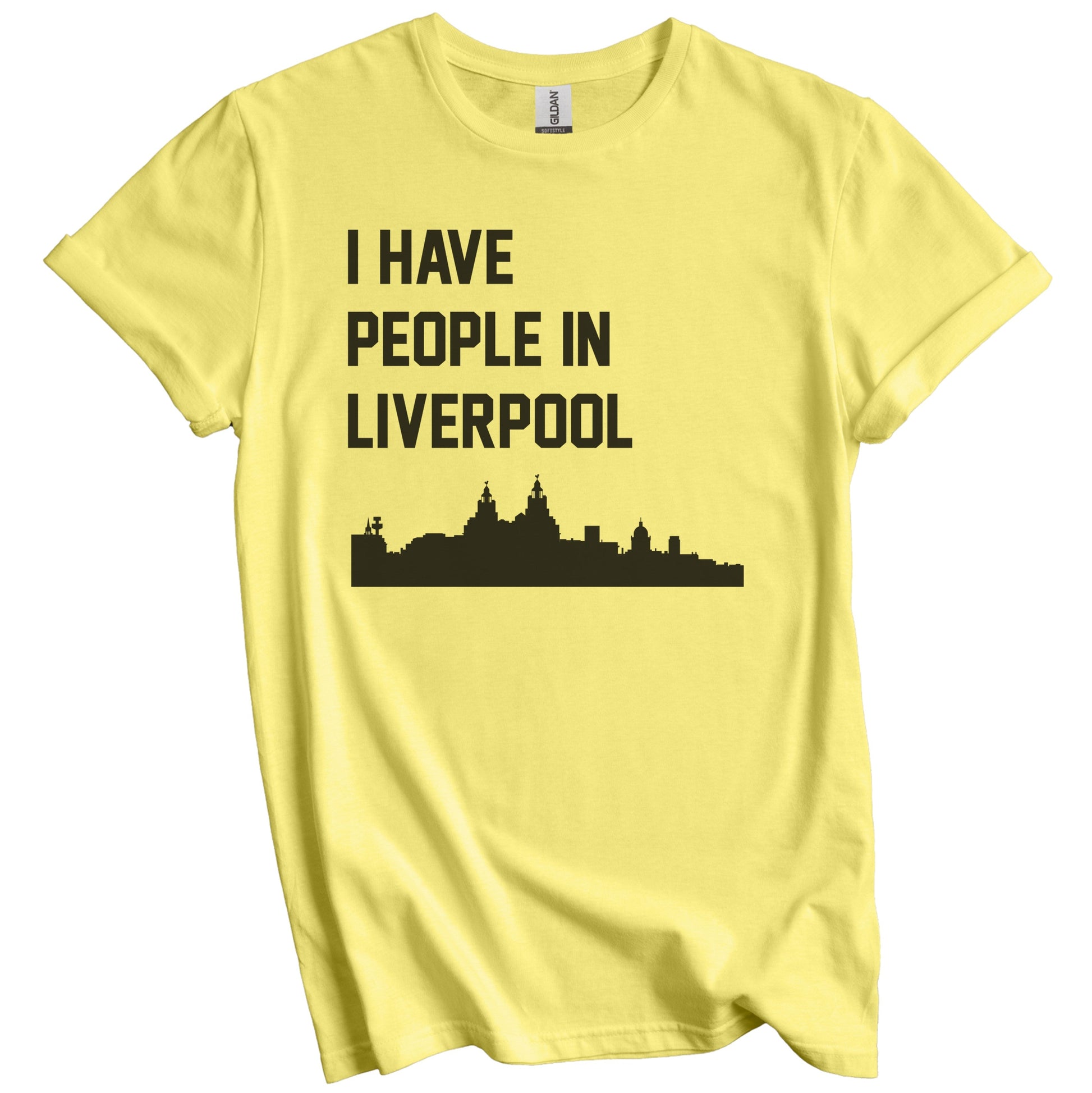 I Have People In Liverpool England Skyline T-Shirt