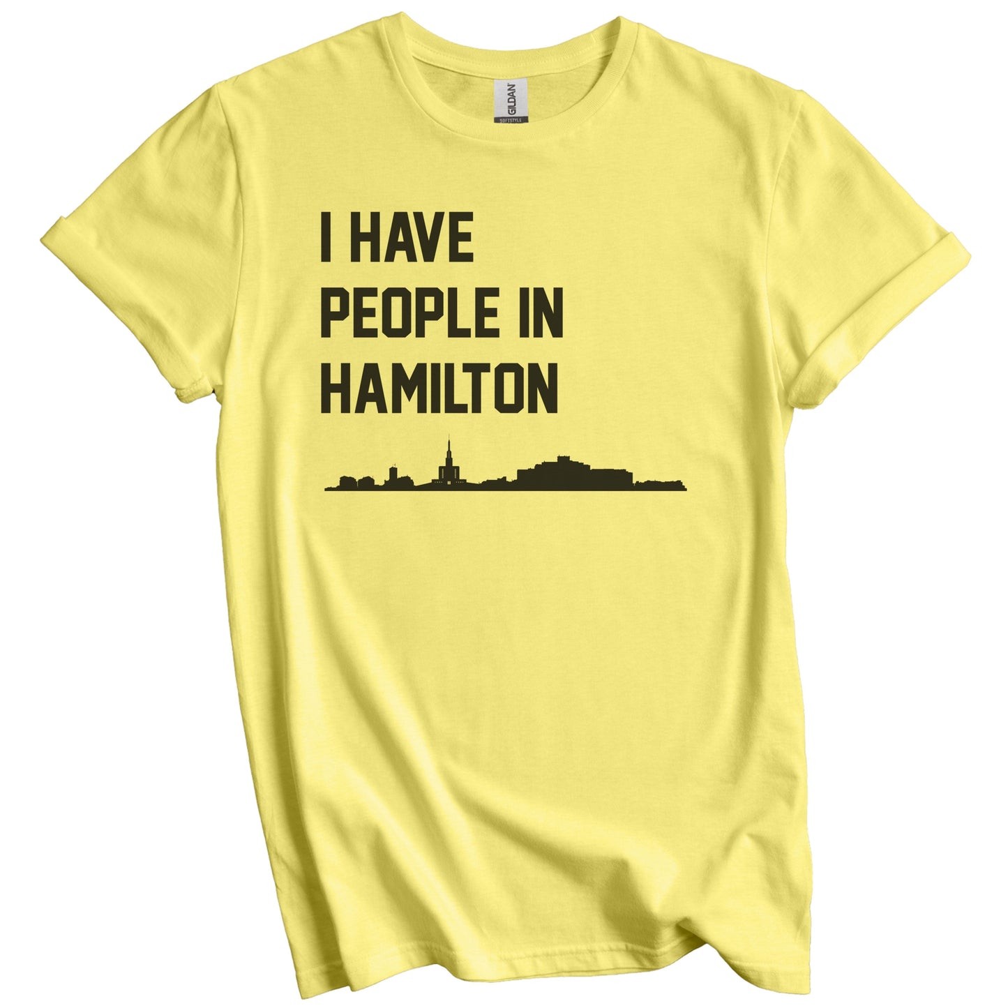 I Have People In Hamilton New Zealand Skyline T-Shirt