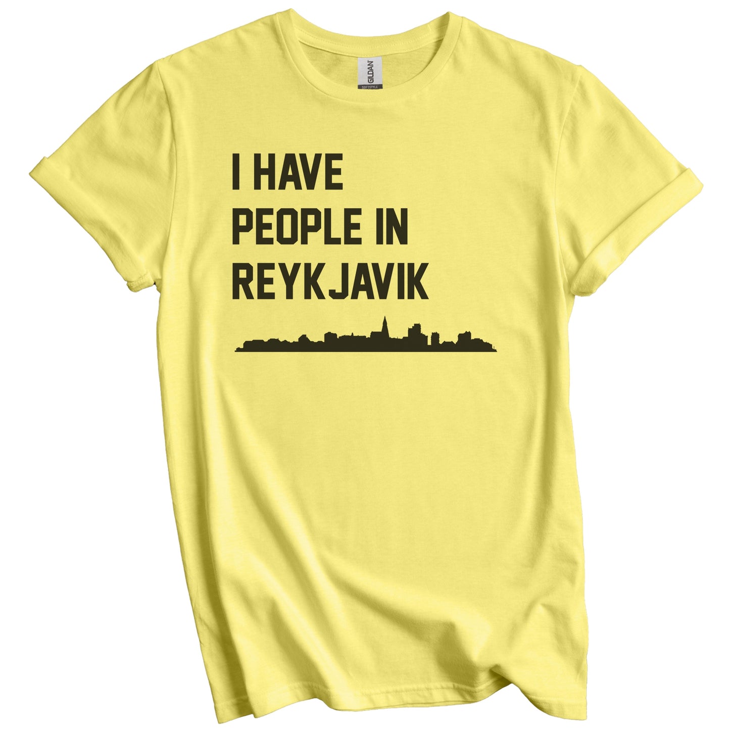 I Have People In Reykjavik Iceland Skyline T-Shirt
